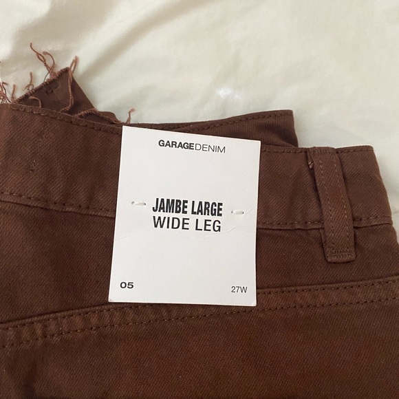Garage Brown Wide-leg Jeans - Picture 2 of 3